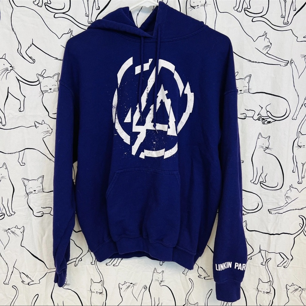 RARE Linkin Park Hoodie Medium Purple A Thousand Suns World Tour